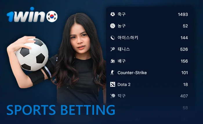 1win sports betting in Korea